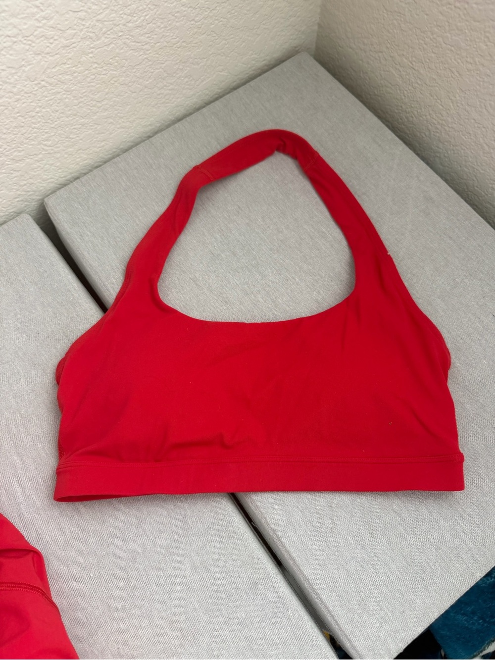 CRZ Yoga Women’s Red Active Sports Bra and Shorts Set - Picture 3 of 4
